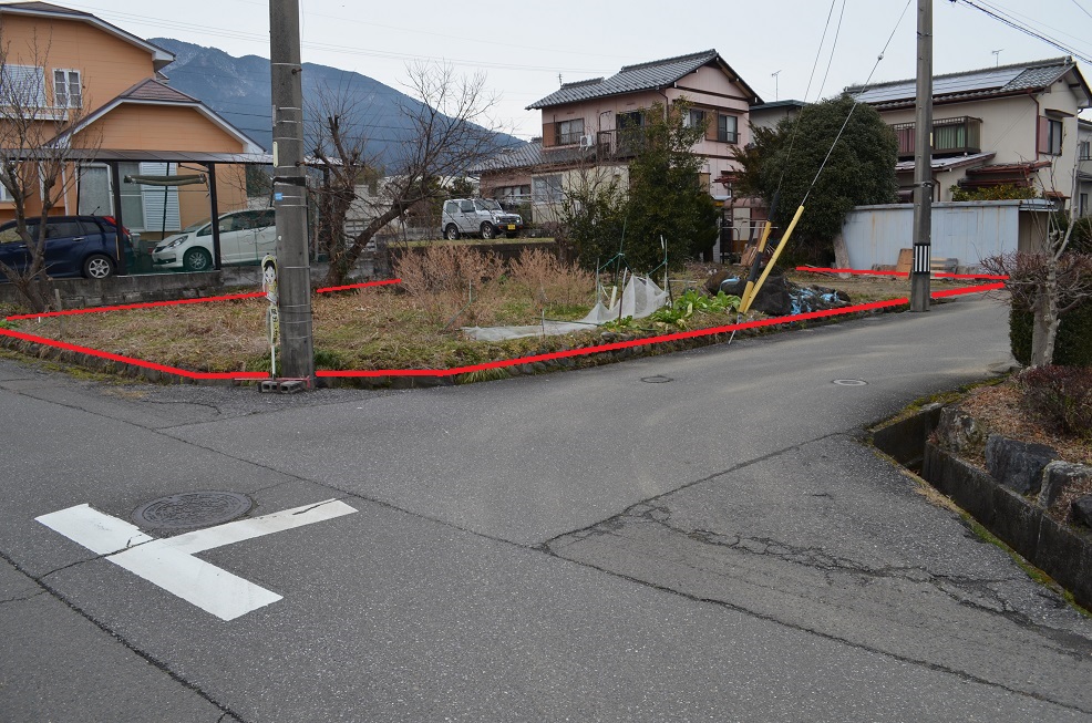 東南角地　南方見晴らし良し