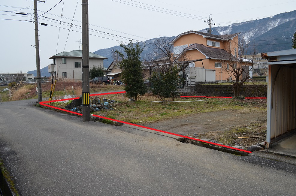 東南角地　南方見晴らし良し