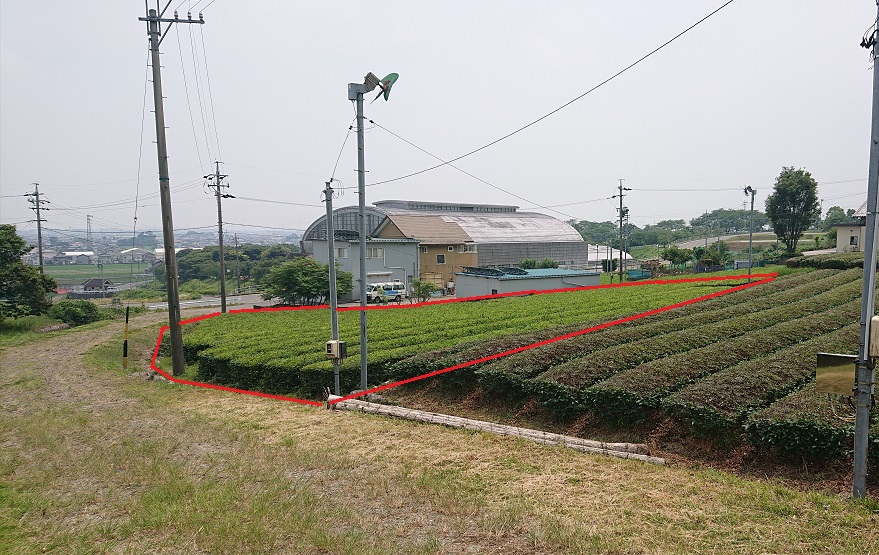 霞間ヶ谷スポーツ公園近くの見晴らしの良い約480坪の土地です。